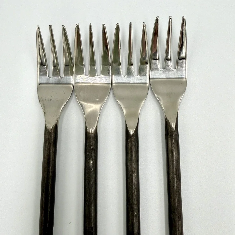 Gourmet Settings (GS) TREBLE CLEF 18/10 Stainless Steel Cocktail Forks SET OF 4